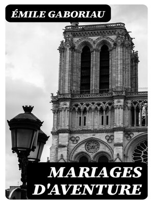 cover image of Mariages d'aventure